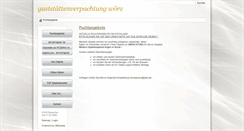 Desktop Screenshot of gaststaettenverpachtung-woerz.de